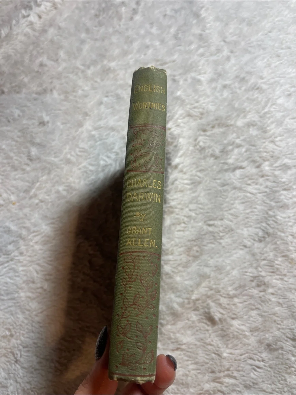 Vintage English worthies by Grant Allen hardcover book